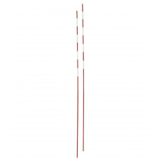 Антенны волейбольные под карманы "EL LEON DE ORO" арт. 94195000099, выс. 1,8 м, диам. 10 мм, фиберглас, цв. красно-белые