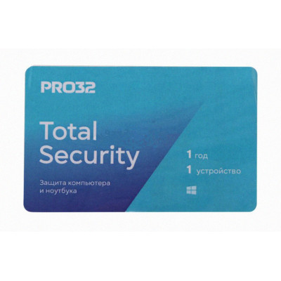 Антивирус PRO32 Total Security 1 устр 1 год Новая лицензия Card [pro32-pts-ns(3card)-1-1]