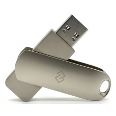 Флешка USB Digma DRIVE3 128ГБ, USB3.0, серебристый [dgfum128a30sr]