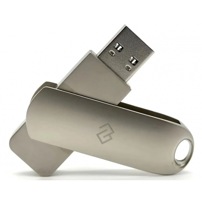 Флешка USB Digma DRIVE3 128ГБ, USB3.0, серебристый [dgfum128a30sr]