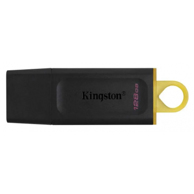 Флешка USB Kingston DataTraveler Exodia 128ГБ, USB3.2, черный и желтый [dtx/128gb]