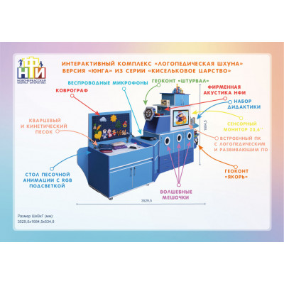 Интерактивный комплекс «Логопедическая Шхуна» версия «Юнга» из серии «Кисельковое царство»