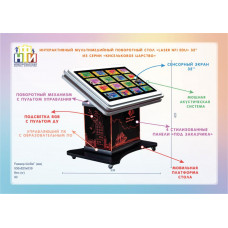 Интерактивный мультимедийный поворотный стол «Laser NFI edu» 32” из серии «Кисельковое царство»