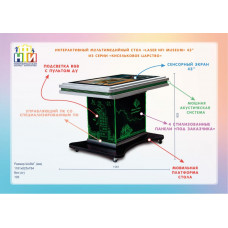 Интерактивный мультимедийный сенсорный стол «Laser NFI museum» 43" из серии «Кисельковое царство»