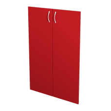 Комплект дверей на 2 секции 700х16х750мм красный арт. 121.1