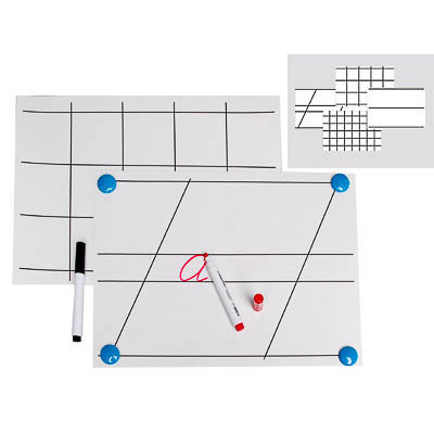 Комплект таблиц для демонстрации техники письма на линейках и в клетках