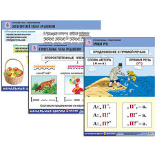 Комплект таблиц для нач. шк. "Русский язык. Предложение" (6 табл., формат А1, лам.)