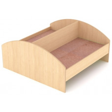 Кровать детская двухместная ЛДСП 1232*1248*600 древесный цвет - бук, клен