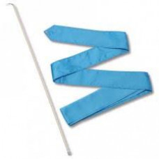 Лента гимнастическая с палочкой 50см, арт.СЕ4-LB, дл.4м, пластик, металл, полиэстер, голубой