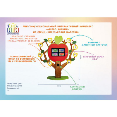 Многофункциональный интерактивный комплекс «Дерево Знаний» из серии «Кисельковое царство»