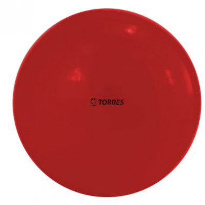 Мяч для художественной гимнастики однотонный "TORRES", арт.AG-15-01,  диам. 15 см, ПВХ, красный