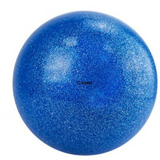 Мяч для художественной гимнастики "TORRES", арт.AGP-19-02, диам. 19 см, ПВХ, синий с блестками