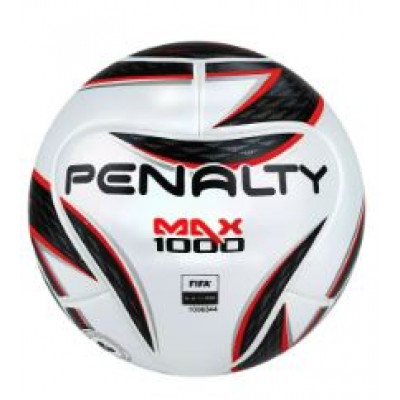 Мяч футзальный проф. PENALTY BOLA FUTSAL MAX 1000 XXII, арт.5416271160-U, р.4, PU PRO, сертификат FIFA Quality Pro, 11 панелей, термосшивка, подкладка Neotec, камера с наполнителем, белый, красный, черный