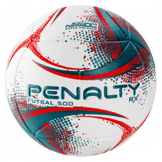 Мяч футзальный трен. PENALTY BOLA FUTSAL RX 500 XXI, арт.5212991920-U, р.4, PU, 6 панелей, термосшивка, подкладка Evacel, камера с наполнителем, белый, зеленый, красный