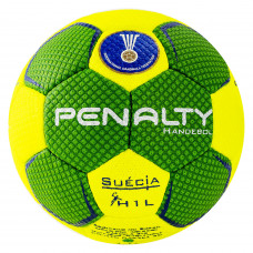 Мяч гандбольный PENALTY HANDEBOL SUECIA H1L ULTRA GRIP INFANTIL, арт.5115622600-U, р.1, IHF Approved, PU PRO, ручная сшивка, 5 подкл. слоев, желтый, зеленый