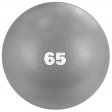 Мяч гимн. "TORRES", арт.AL122165GR, диам. 65 см, мяч для тренировок, эласт. ПВХ с защитой от внезап. взрыва, макс. нагрузка до 300 кг, для люб. пов-тей, в комплекте с насосом, серый