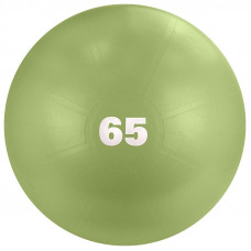Мяч гимн. "TORRES", арт.AL122165MT, диам. 65 см, мяч для тренировок, эласт. ПВХ с защитой от внезап. взрыва, макс. нагрузка до 300 кг, для люб. пов-тей, в комплекте с насосом, оливковый