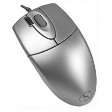 Мышь A4TECH OP-620D, оптическая, проводная, USB, серебристый [op-620d silver usb]