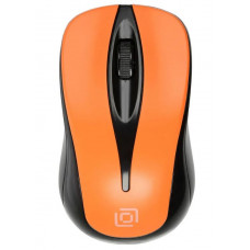 Мышь Oklick 675MW, оптическая, беспроводная, USB, черный и оранжевый [1025920]