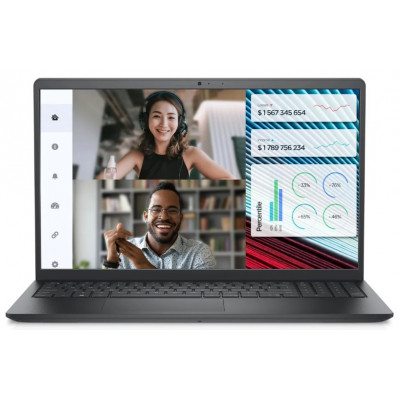 Ноутбук DELL Vostro 3520 3520-3820, 15.6", WVA, Intel Core i3 1215U 1.2ГГц, 6-ядерный, 8ГБ DDR4, 256ГБ SSD, Intel UHD Graphics, Ubuntu, черный