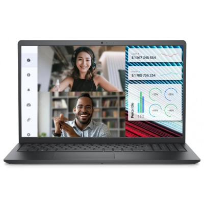 Ноутбук DELL Vostro 3520 3520-5820, 15.6", WVA, Intel Core i5 1235U 1.3ГГц, 10-ядерный, 8ГБ DDR4, 256ГБ SSD, Intel UHD Graphics, Ubuntu, черный