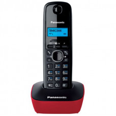 Радиотелефон Panasonic KX-TG1611RUR,  красный и черный