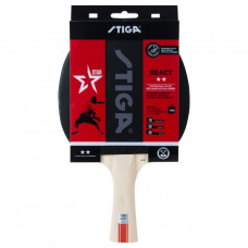 Ракетка для настол. тенниса Stiga Arena WRB, арт.1212-6118-01, для начинающих, одобренная ITTF накладка с губкой толщиной 2 мм, пятислойное основание Stiga, коническая ручка