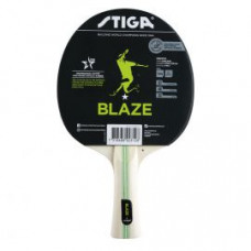 Ракетка для настол. тенниса Stiga Blaze WRB ACS, арт.1211-6018-01, для начинающих, одобренная ITTF накладка с губкой толщиной 1,8 мм, пятислойное основание Stiga, коническая ручка