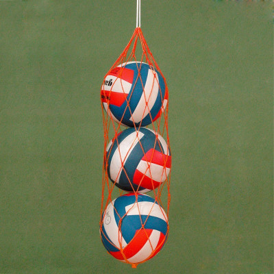 Сетка на 15-17 мячей, арт.FS-№15, нить 2 мм полипропилен, ячейка 10см, застежка-фиксатор пластик., различные цвета