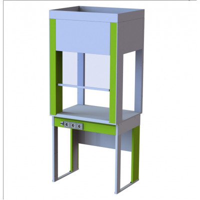 Шкаф вытяжной демонстрационный 900х700х2250 Proflab ШВД-900 KG green
