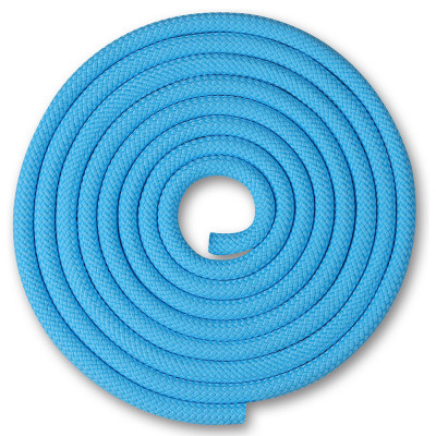 Скакалка гимнастическая "INDIGO", арт.SM-121-BL, утяжеленная, 150г, длина 2,5м, без ручек, шнур, голубой