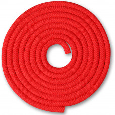 Скакалка гимнастическая "INDIGO", арт.SM-121-R, утяжеленная, 150г, длина 2,5м, без ручек, шнур, красный