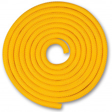 Скакалка гимнастическая "INDIGO", арт.SM-121-YL, утяжеленная, 150г, длина 2,5м, без ручек, шнур, желтый