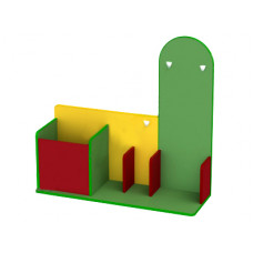Спортуголок "Малыш" 1270х430х1250 ЛДСП, толщина 16 мм, класса эмиссии Е1, торцы ЛДСП покрыты кромкой из ПВХ, толщиной 0,4 и кантом ПВХ 2 мм.,цвет на выбор