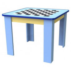 Стол шахматный нерегулируемый 600*600*600 ЛДСП толщиной 16 мм,  противоударная кромка ПВХ 2 мм. Рисунок УФ-печать