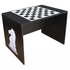 Стол шахматный с декором с двух сторон 1000*680*750 ЛДСП толщиной 16 мм, противоударная кромка ПВХ 2 мм. Декор МДФ 6 мм в краске. Рисунок УФ-печать