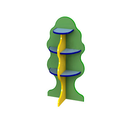 Стойка для игрушек "Деревце"  560х300х1200 ЛДСП толщиной 16 мм, противоударная кромка ПВХ 2 и 0,4 мм., цвет на выбор