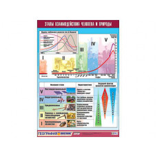 Таблица демонстрационная "Этапы взаимодействия человека и природы" (винил 100x140)