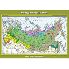 Учебн. карта "Природные зоны России" 100х140