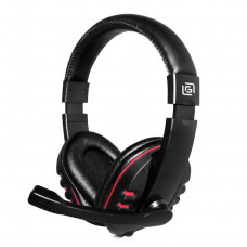 Гарнитура игровая Oklick HS-L380G ABADDON для компьютера мониторные черный красный
