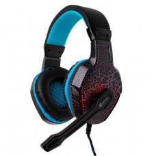Гарнитура игровая Oklick HS-L400G ZEUS для компьютера мониторные черный синий