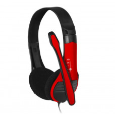 Гарнитура Oklick HS-M150 для компьютера накладные черный красный