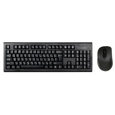Комплект клавиатура мышь A4TECH 7100N USB беспроводной черный