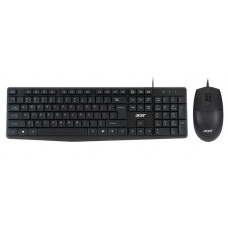 Комплект клавиатура мышь Acer OMW141 USB проводной черный
