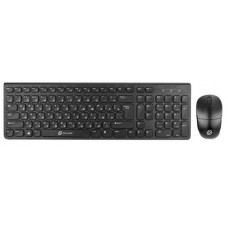 Комплект клавиатура мышь Oklick 220M USB беспроводной черный