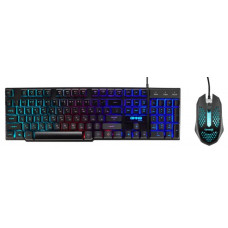 Комплект клавиатура мышь Oklick 400GMK USB проводной черный
