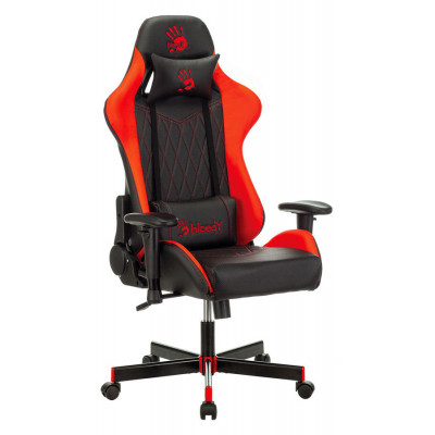 Кресло игровое A4TECH GC-870 на колесиках экокожа черный