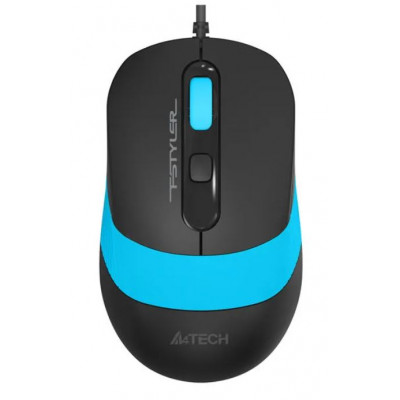 Мышь A4TECH Fstyler FM10 оптическая проводная USB черный синий