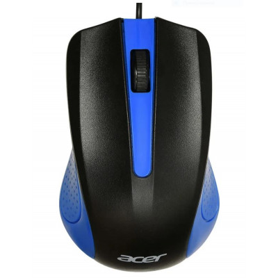 Мышь Acer OMW011 оптическая проводная USB черный синий