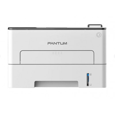 Принтер лазерный Pantum P3300DW черно-белая печать, A4, цвет белый